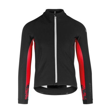 CHAQUETA ASSOS MILLE GT M NEGRO ROJO