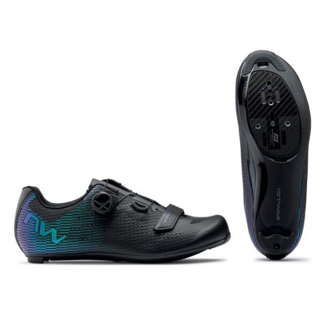 ZAPATILLAS NORTHWAVE STORM CARBON 2 NEGRO IRIDISCENTE