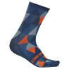 CALCETINES CASTELLI FAUSTO AZUL NARANJA