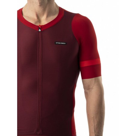 MAILLOT ETXEONDO MENDI GRANATE ROJO