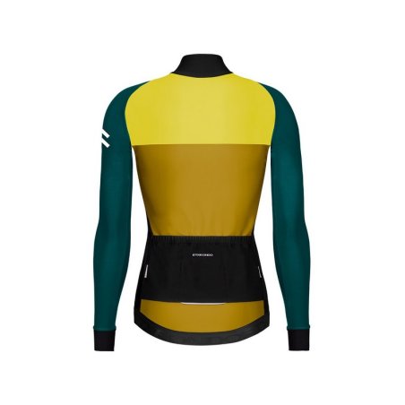 CHAQUETA ETXEONDO FEM 76  GORE TEX AMARILLO MOSTAZA VERDE