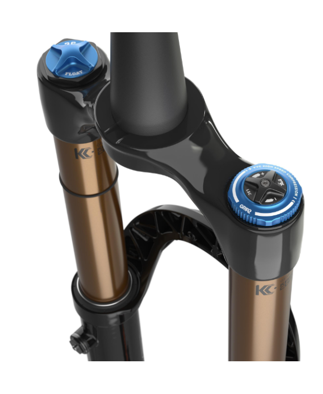 Horquilla Fox 36 Factory 29 160mm Grip2 negra, suspensión delantera para MTB de alto rendimiento.