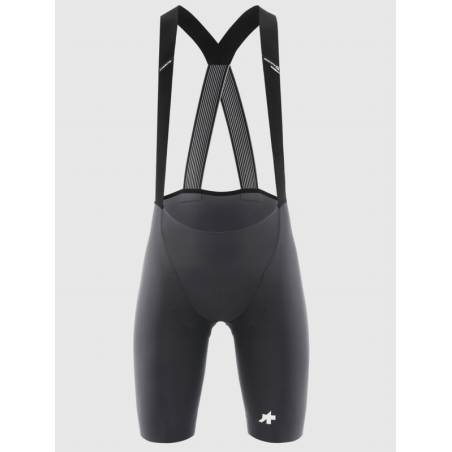 Culot Assos Equipe R S11 gris robust para ciclismo de carretera con tirantes y badana ergonómica.