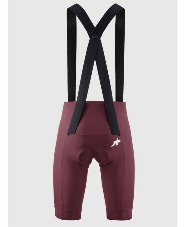 Culot Assos Mille GT S11 rojo granate para ciclismo de alto rendimiento y confort en ruta. 2