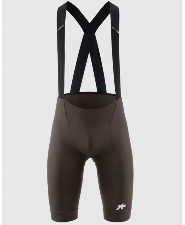 Culot Assos Mille GT S11 Marrón Wild, pantalón corto de ciclismo con tirantes para rutas de larga distancia.