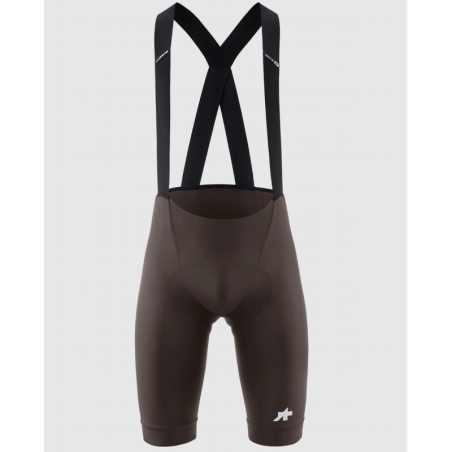 Culot Assos Mille GT S11 Marrón Wild, pantalón corto de ciclismo con tirantes para rutas de larga distancia.