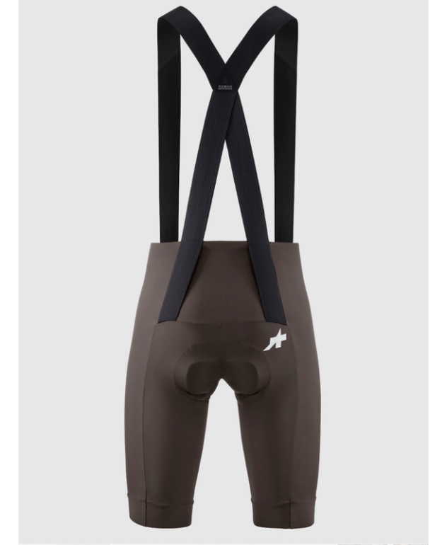 Culot Assos Mille GT S11 Marrón Wild, pantalón corto de ciclismo con tirantes para rutas de larga distancia. 2