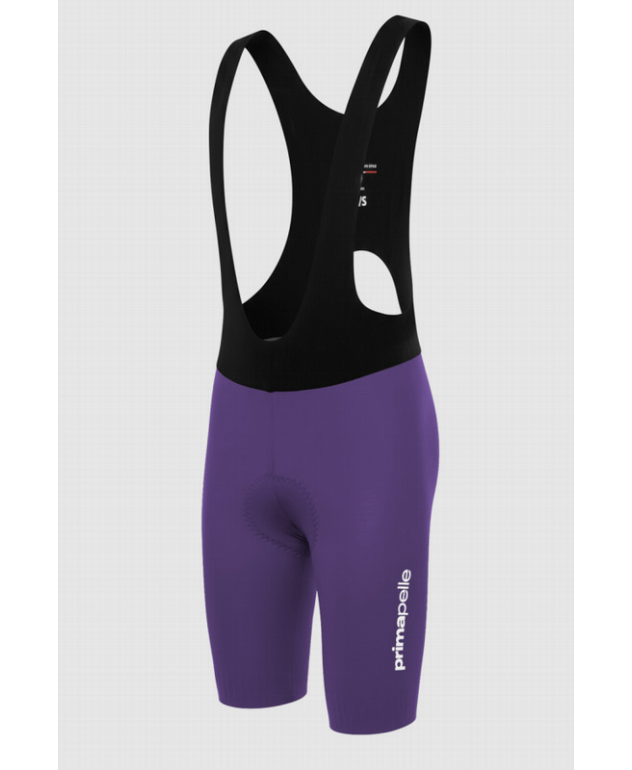 Culotte de ciclismo Pissei Prima Pelle color viola con diseño ergonómico y tejido técnico de alto rendimiento. 2