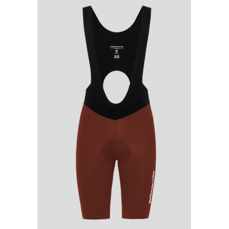 Culot Pissei Prima Pelle Tabacco para ciclismo de carretera con tejido elástico y diseño ergonómico.