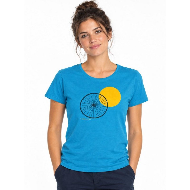 CAMISETA ORBEA AZUL RUEDA SOL MANGA CORTA  MUJER