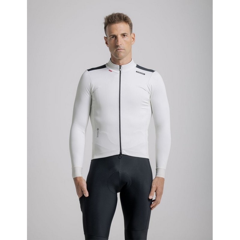 CHAQUETA ETXEONDO DENA GORE TEX BLANCO ROTO NEGRO