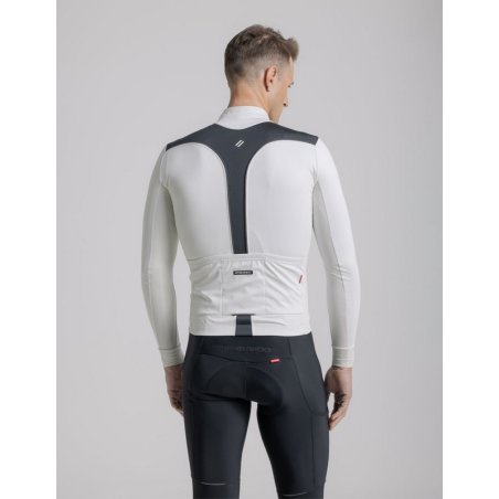 CHAQUETA ETXEONDO DENA GORE TEX BLANCO ROTO NEGRO