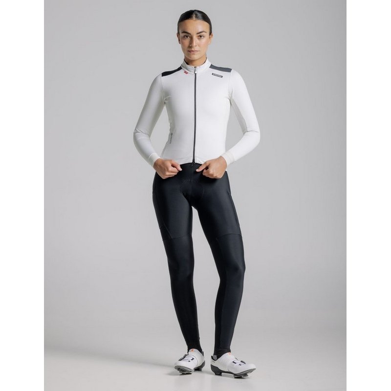 CHAQUETA ETXEONDO DENA FEM GORE TEX BLANCO ROTO NEGRO