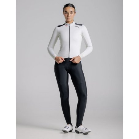 CHAQUETA ETXEONDO DENA FEM GORE TEX BLANCO ROTO NEGRO